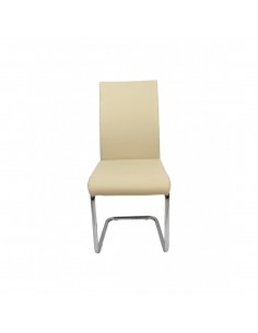 Silla CUBO beige polipiel 2