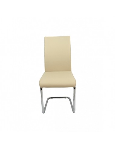 Silla CUBO beige polipiel