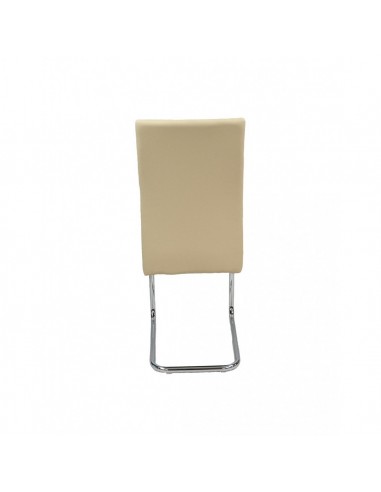Silla CUBO beige polipiel