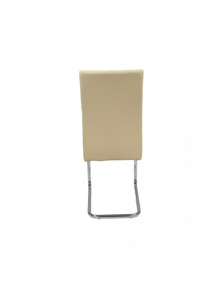 Silla CUBO beige polipiel